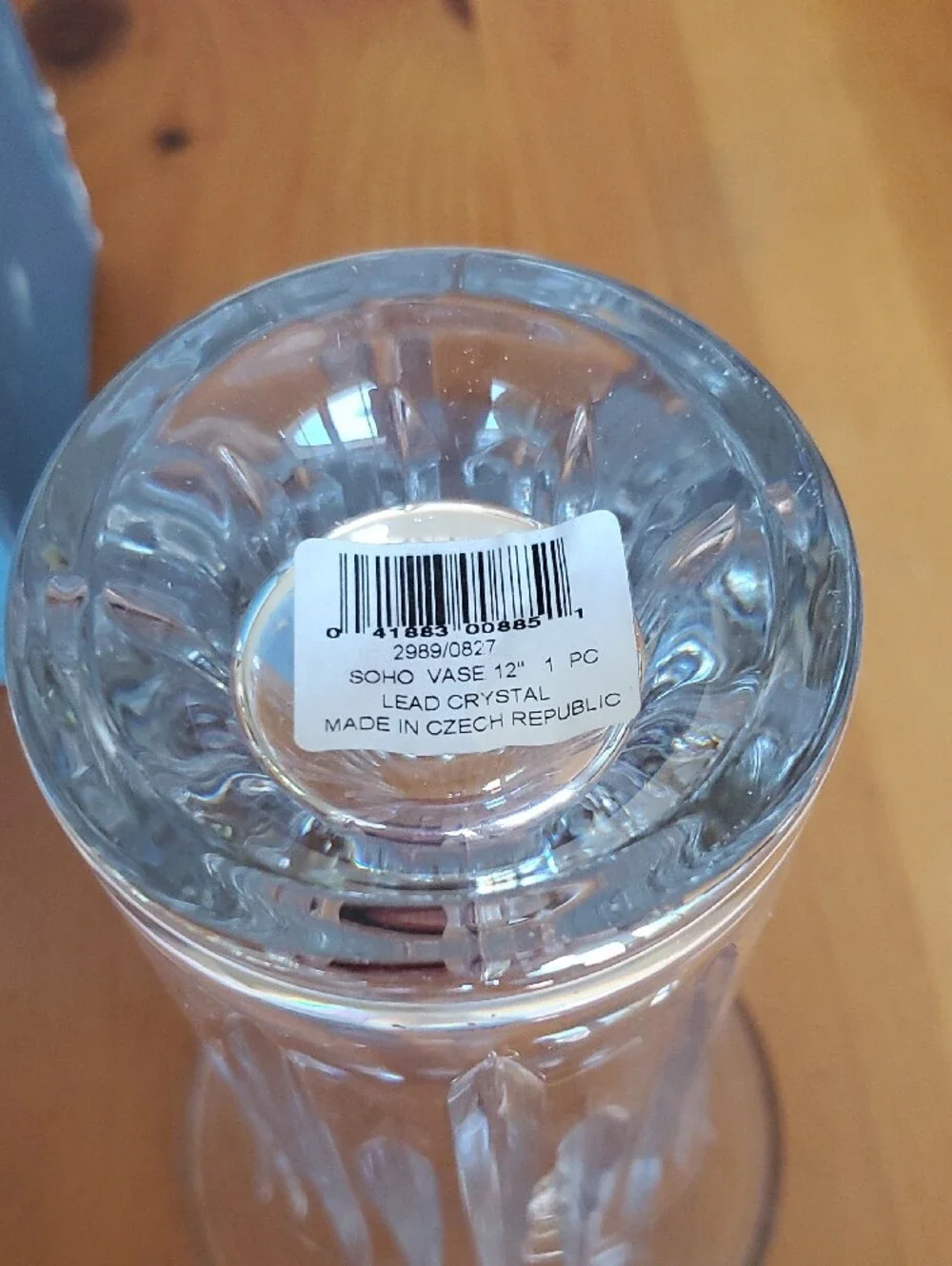 Reed & Barton Soho Lead Crystal Fluted Vase